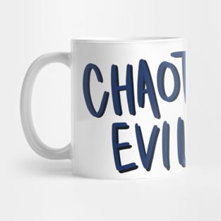 Chaotic Evil Alignment Handwritten Mug